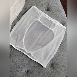 E.L.F ZHOU London Pearl Mesh Skirt Size Medium